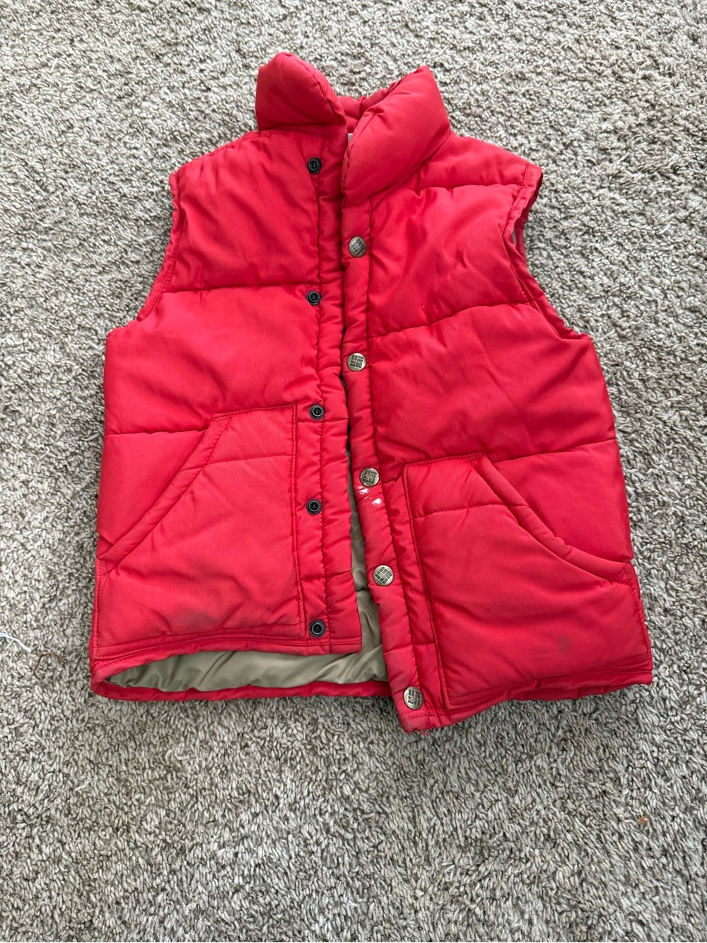 Columbia Red Puffer Vest Kids